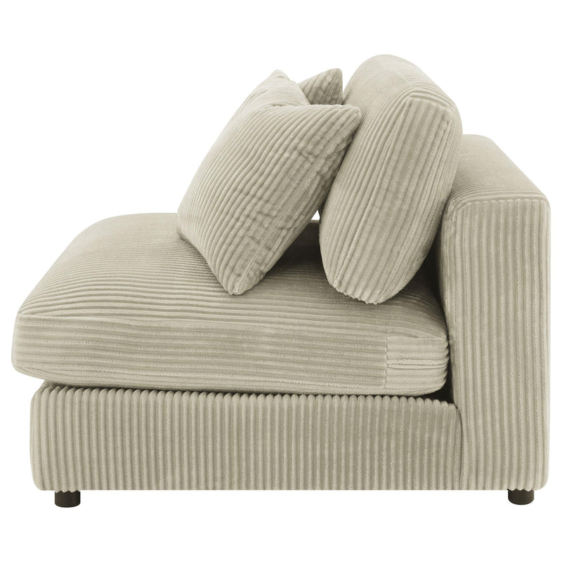  Coaster Furniture Blaine 509897 Upholstered Armless Chair - Sand IMAGE 5
