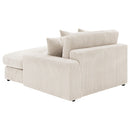  Coaster Furniture Blaine 509899 Upholstered Reversible Chaise Sectional Sofa - Sand IMAGE 13