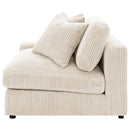  Coaster Furniture Blaine 509899 Upholstered Reversible Chaise Sectional Sofa - Sand IMAGE 16