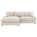  Coaster Furniture Blaine 509899 Upholstered Reversible Chaise Sectional Sofa - Sand IMAGE 8