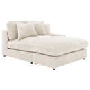  Coaster Furniture Blaine 509899 Upholstered Reversible Chaise Sectional Sofa - Sand IMAGE 9