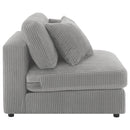  Coaster Furniture Blaine 509997 Upholstered Armless Chair - Fog IMAGE 8