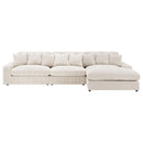  Coaster Furniture Blaine 509899-SET Upholstered Reversible Sectional Sofa - Sand IMAGE 3