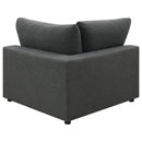  Coaster Furniture Serene 551324-SETB 4 pc Upholstered Modular Sectional - Charcoal IMAGE 8