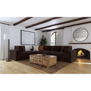  Coaster Furniture Lakeview 551464-SET 6 pc Upholstered Modular Sectional Sofa - Dark Chocolate IMAGE 1