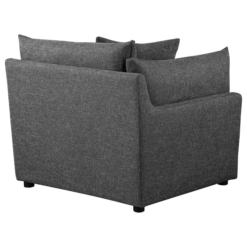  Coaster Furniture Sasha 551681-SET 6 pc Upholstered Modular Sectional - Barely Black IMAGE 10