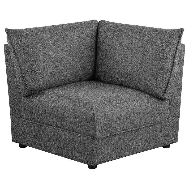  Coaster Furniture Sasha 551681-SET 6 pc Upholstered Modular Sectional - Barely Black IMAGE 13