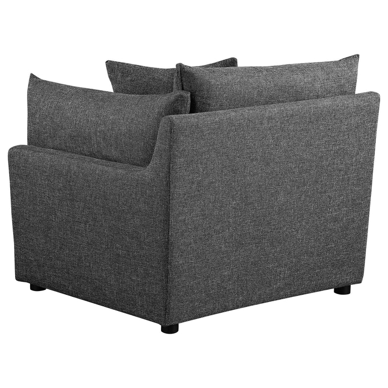  Coaster Furniture Sasha 551681-SET 6 pc Upholstered Modular Sectional - Barely Black IMAGE 16