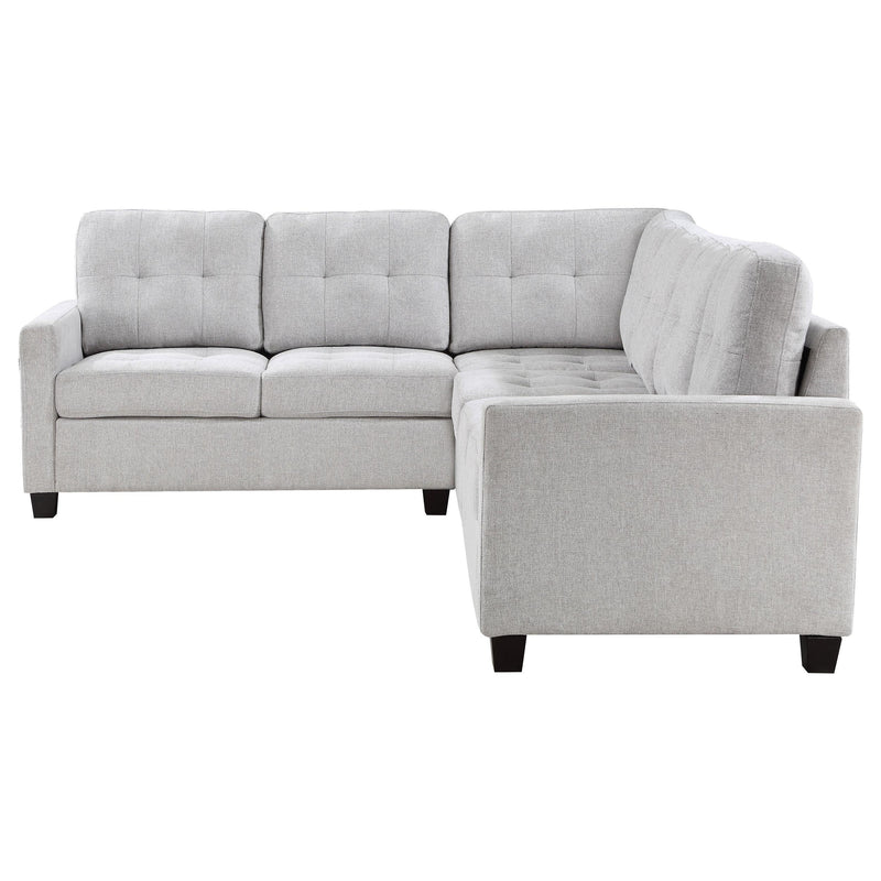  Coaster Furniture Georgina 551705-SET 4 pc Upholstered Modular Sectional Sofa - Steel Beige IMAGE 5