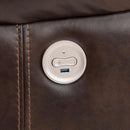  Coaster Furniture Sycamore 610190P Upholstered Power Reclining Sectional Sofa - Brown IMAGE 9