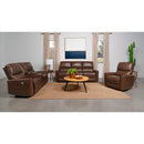  Coaster Furniture Greenfield 610265P Upholstered Power Reclining Loveseat - Saddle Brown IMAGE 8