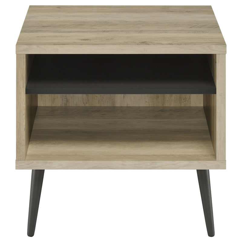  Coaster Furniture Welsh 701037 Square Engineered Wood Side End Table - Distressed Pine IMAGE 3