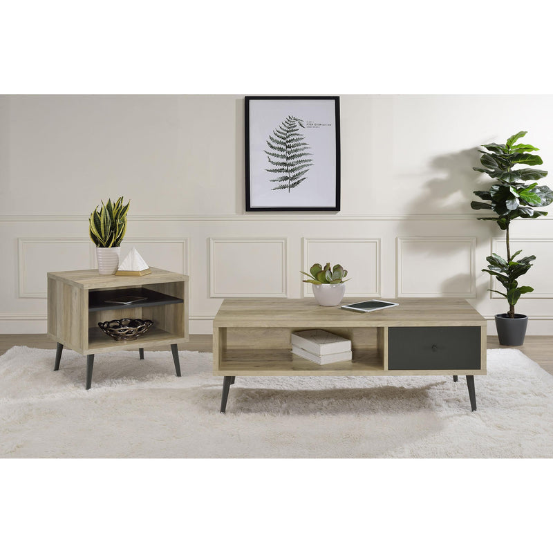  Coaster Furniture Welsh 701037 Square Engineered Wood Side End Table - Distressed Pine IMAGE 8