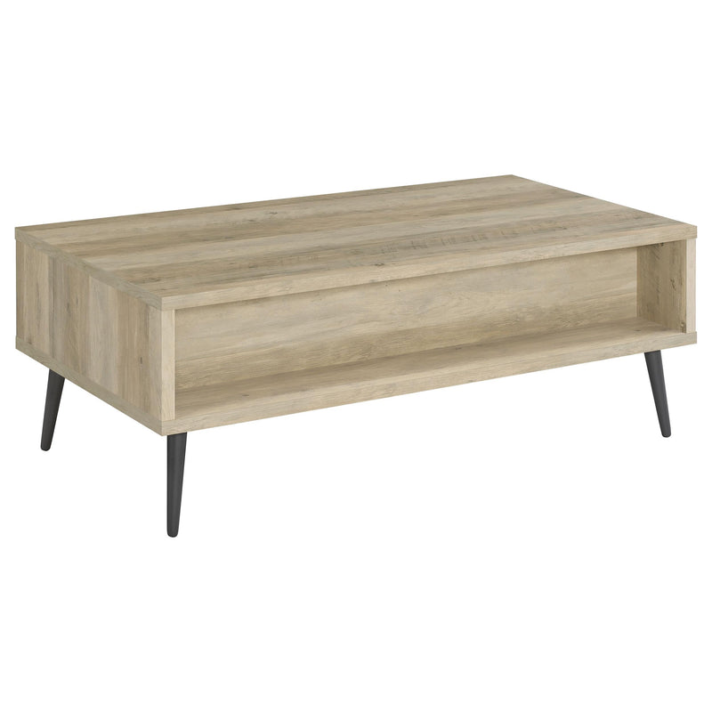  Coaster Furniture Welsh 701038 1-Drawer Engineered Wood Coffee Table - Distressed Pine IMAGE 5