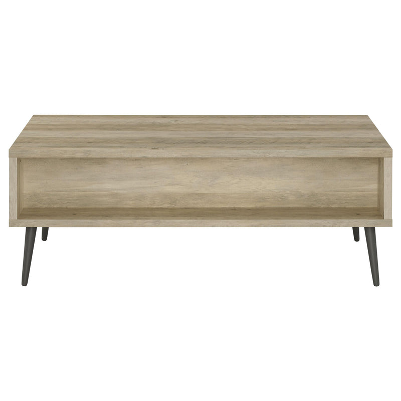  Coaster Furniture Welsh 701038 1-Drawer Engineered Wood Coffee Table - Distressed Pine IMAGE 6