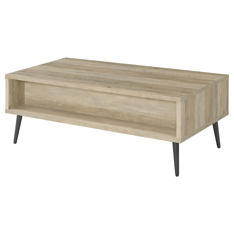  Coaster Furniture Welsh 701038 1-Drawer Engineered Wood Coffee Table - Distressed Pine IMAGE 7
