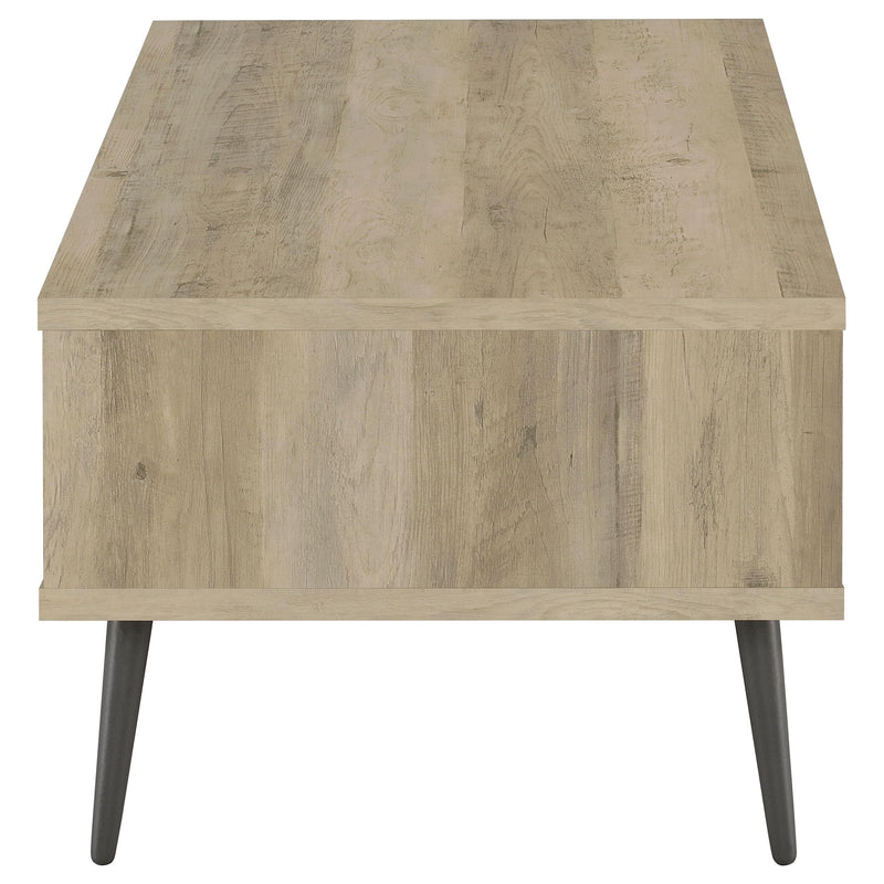  Coaster Furniture Welsh 701038 1-Drawer Engineered Wood Coffee Table - Distressed Pine IMAGE 8