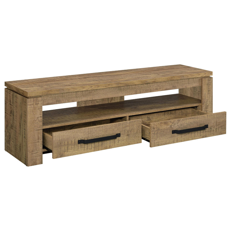  Coaster Furniture Elkton 701980 2-Drawer Engineered Wood 59" TV Stand - Mango IMAGE 2