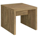  Coaster Furniture Lynette 704127 Square Engineered Wood End Table - Mango IMAGE 1