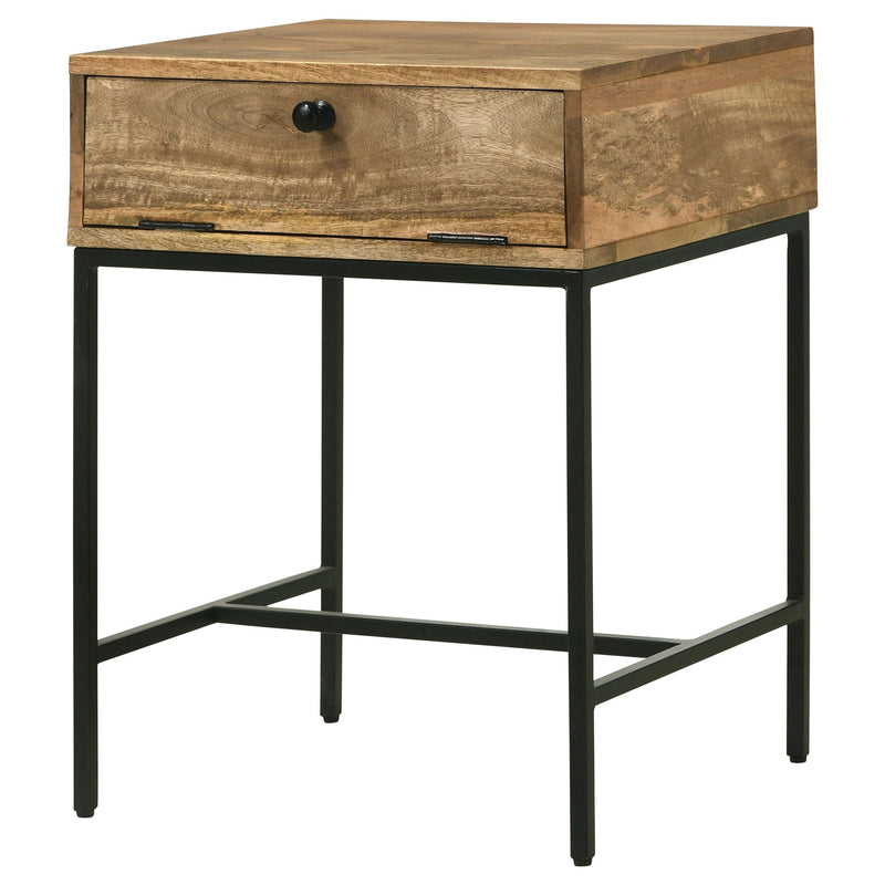  Coaster Furniture Stephie 704697 Rectangular Side End Table with Storage - Honey Brown IMAGE 6