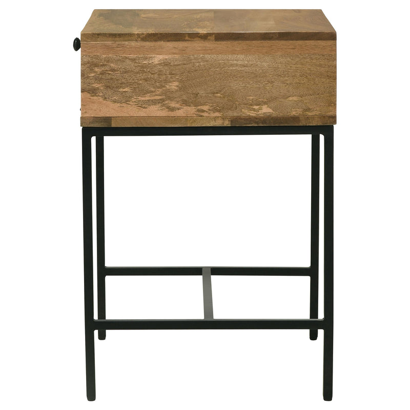  Coaster Furniture Stephie 704697 Rectangular Side End Table with Storage - Honey Brown IMAGE 7