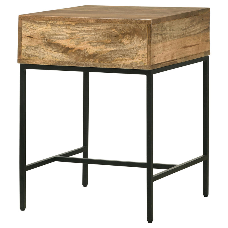  Coaster Furniture Stephie 704697 Rectangular Side End Table with Storage - Honey Brown IMAGE 9
