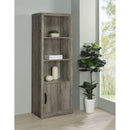  Coaster Furniture Burke 707726 3-shelf Engineered Wood Media Tower - Grey Driftwood IMAGE 2