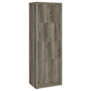  Coaster Furniture Burke 707726 3-shelf Engineered Wood Media Tower - Grey Driftwood IMAGE 6