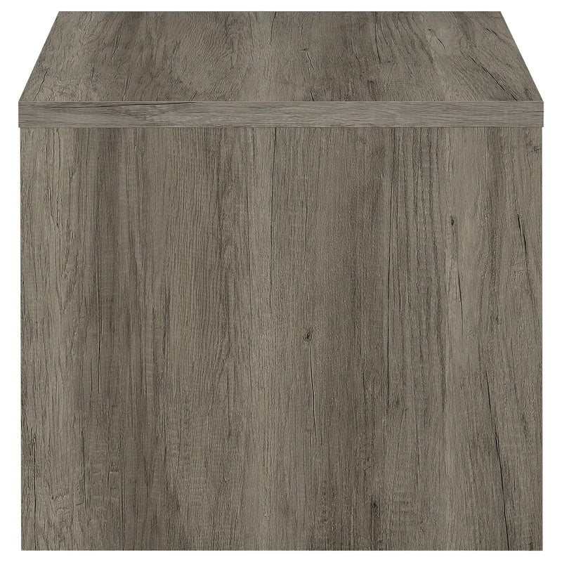  Coaster Furniture Felix 707727 1-Drawer Engineered Wood Side End Table - Grey Driftwood IMAGE 5