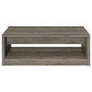  Coaster Furniture Felix 707728 2-Drawer Engineered Wood Coffee Table - Grey Driftwood IMAGE 7