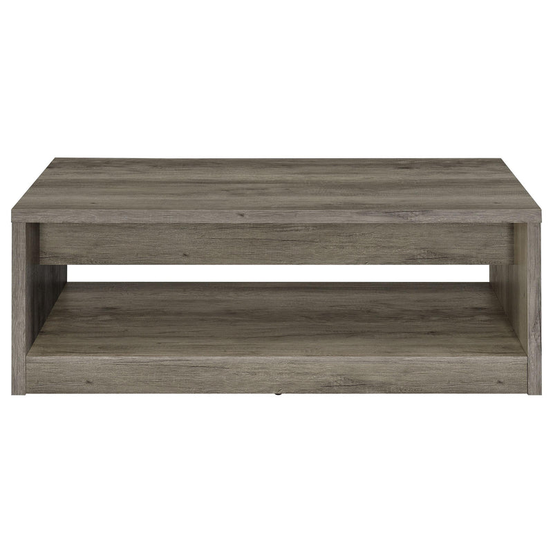  Coaster Furniture Felix 707728 2-Drawer Engineered Wood Coffee Table - Grey Driftwood IMAGE 7