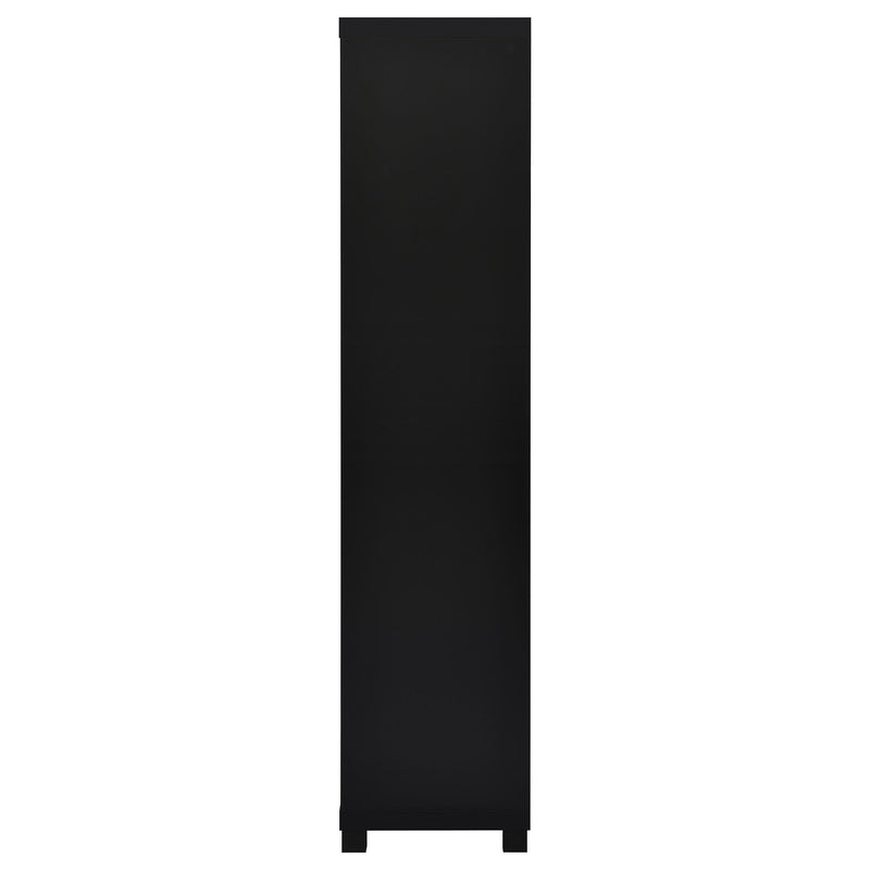  Coaster Furniture Jupiter 707756 3-shelf Engineered Wood Media Tower - Black IMAGE 5