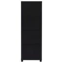  Coaster Furniture Jupiter 707756 3-shelf Engineered Wood Media Tower - Black IMAGE 7