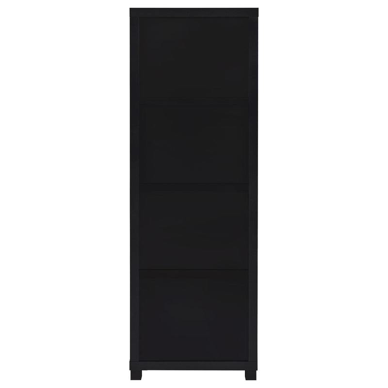  Coaster Furniture Jupiter 707756 3-shelf Engineered Wood Media Tower - Black IMAGE 7
