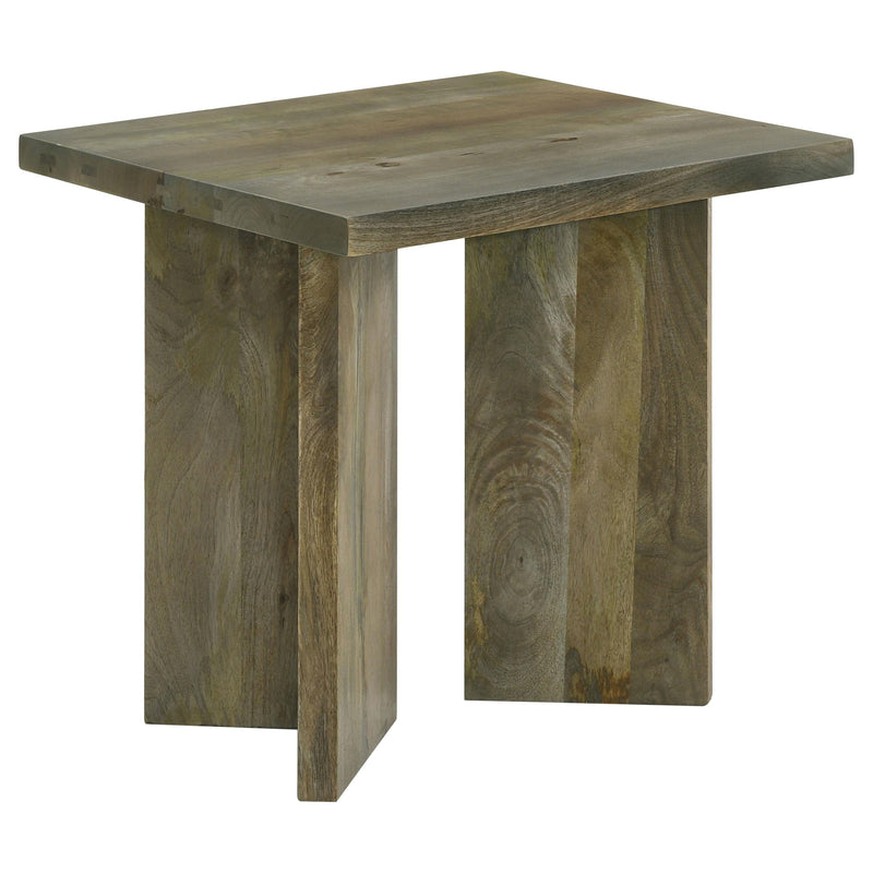  Coaster Furniture Andando 708497 Square Solid Wood End Table - Mango Brown IMAGE 1