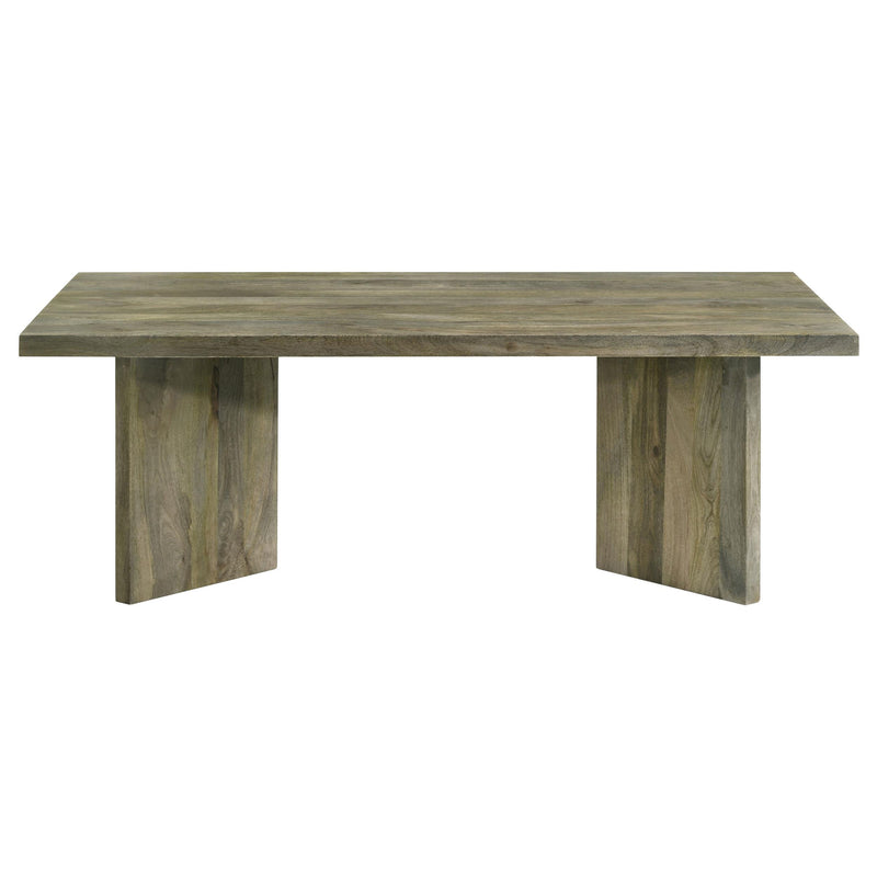  Coaster Furniture Andando 708498 Rectangular Solid Wood Coffee Table - Mango Brown IMAGE 2