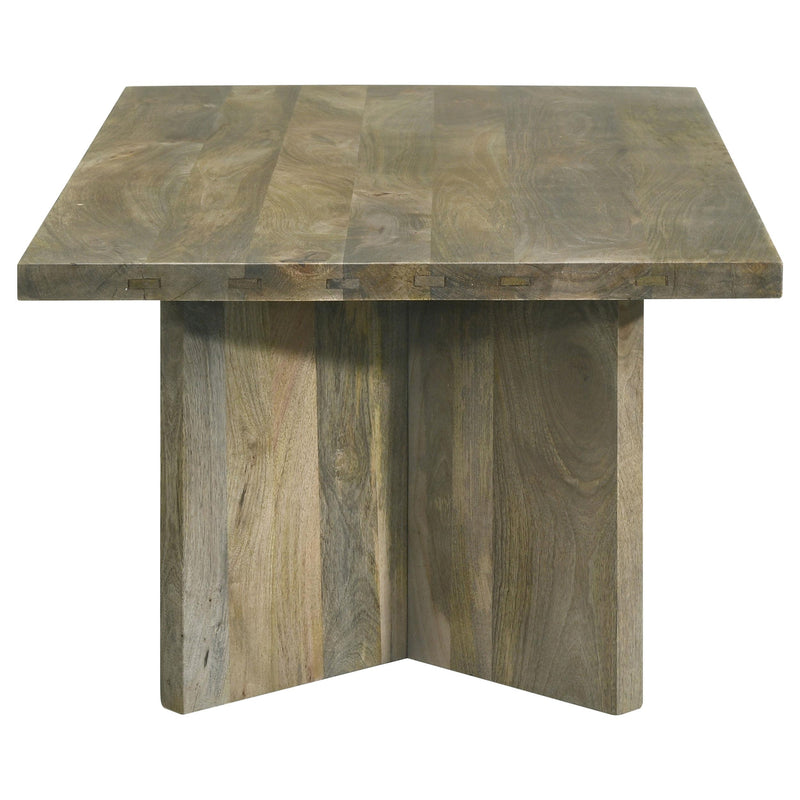  Coaster Furniture Andando 708498 Rectangular Solid Wood Coffee Table - Mango Brown IMAGE 3