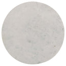  Coaster Furniture Astoria 709667 Round Genuine Marble Side End Table - White IMAGE 4