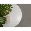  Coaster Furniture Astoria 709667 Round Genuine Marble Side End Table - White IMAGE 5