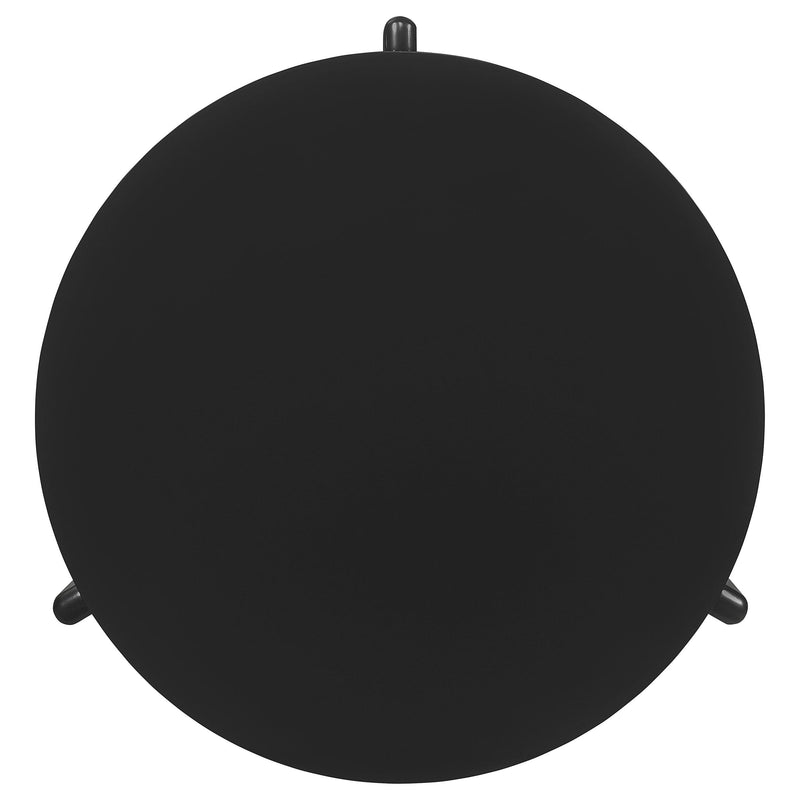  Coaster Furniture Cordova 709678 Round Solid Wood Coffee Table - Black IMAGE 4