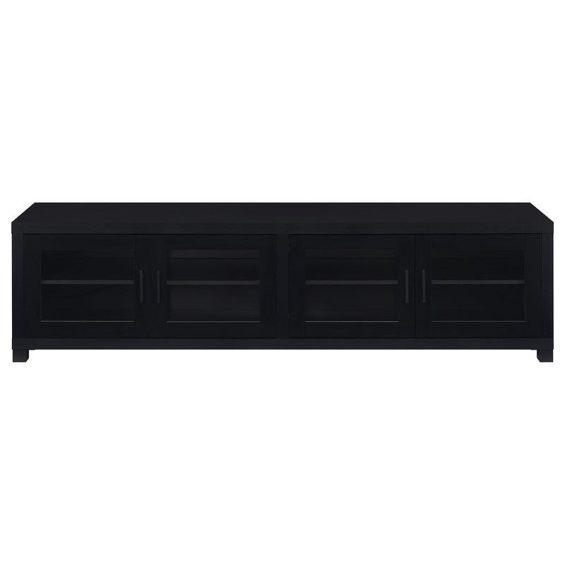  Coaster Furniture Jupiter 736303 4-door Engineered Wood 79-inch TV Stand - Black IMAGE 4