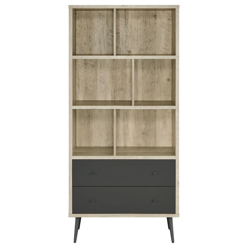  Coaster Furniture Maeve 801923 70-inch 3-shelf Bookcase with Drawers - Distressed Pine IMAGE 4
