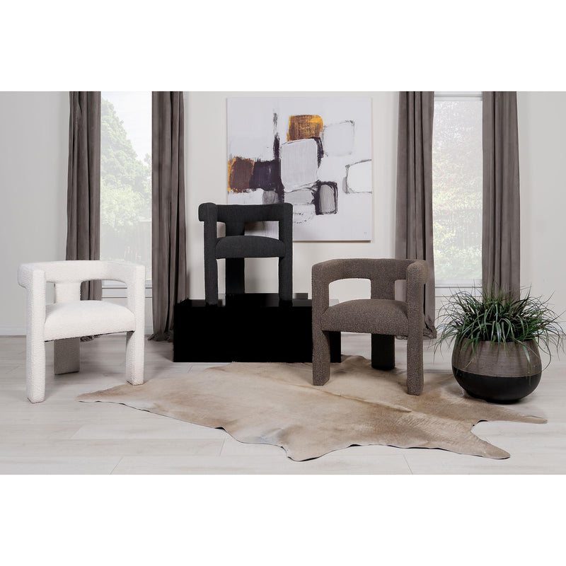  Coaster Furniture Petra 902880 Boucle Upholstered Accent Side Chair - Chocolate Brown IMAGE 11