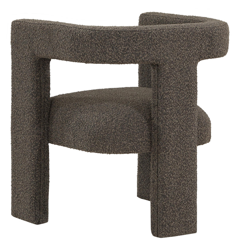  Coaster Furniture Petra 902880 Boucle Upholstered Accent Side Chair - Chocolate Brown IMAGE 5