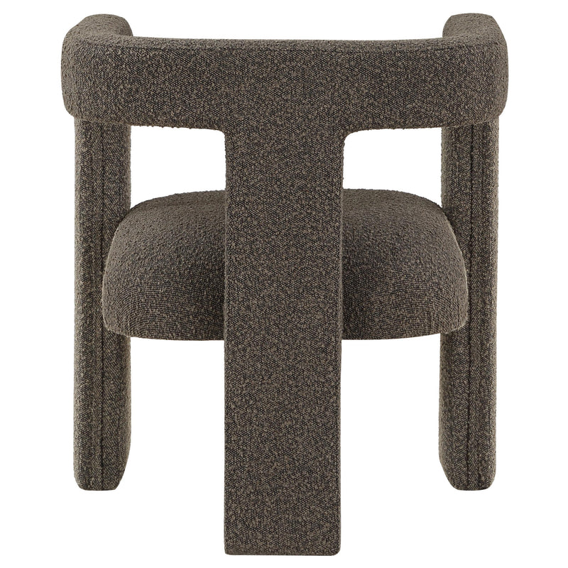  Coaster Furniture Petra 902880 Boucle Upholstered Accent Side Chair - Chocolate Brown IMAGE 6