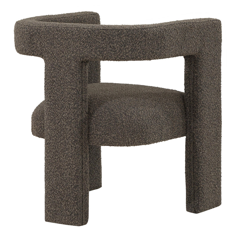  Coaster Furniture Petra 902880 Boucle Upholstered Accent Side Chair - Chocolate Brown IMAGE 7