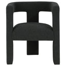  Coaster Furniture Petra 902882 Boucle Upholstered Accent Side Chair - Black IMAGE 2
