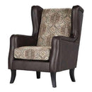  Coaster Furniture Elmbrook 903080 Upholstered Wingback Accent Club Chair - Brown IMAGE 1