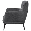  Coaster Furniture Andrea 903082 Upholstered Crecent Arm Accent Chair - Grey IMAGE 5