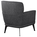  Coaster Furniture Andrea 903082 Upholstered Crecent Arm Accent Chair - Grey IMAGE 7